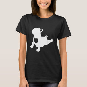 Französische Bulldogge Yoga Pose Liebe Herz French T-Shirt