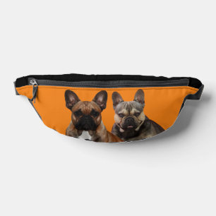 Französische Bulldogge zwei Freunde French Bulldog Bauchtasche