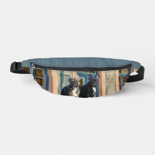 Französische Bulldogge zwei Freunde French Bulldog Bauchtasche