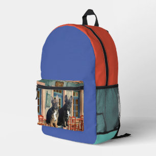 Französische Bulldogge zwei Freunde French Bulldog Bedruckter Rucksack