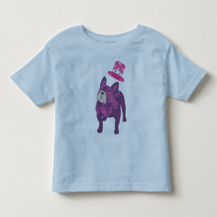 Französische Bulldogge Zylinder French Bulldog Kleinkind T-shirt