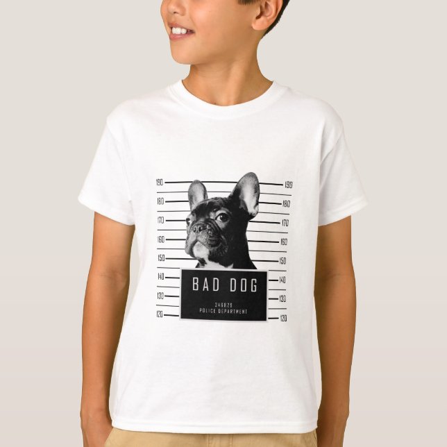 Französische Bulldoggemugshot-Shirt T-Shirt (Vorderseite)