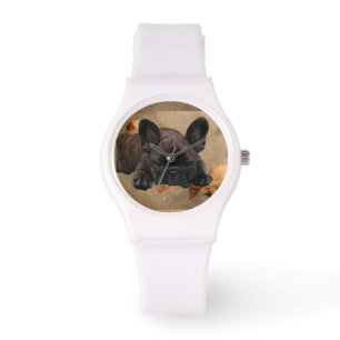 Französische Bulldoggen Armbanduhr