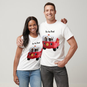 Französische Bulldoggen Auto French Bulldog T-Shirt