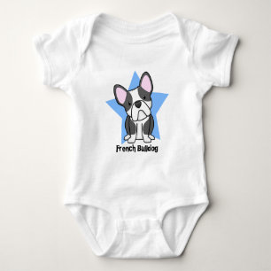 Französische Bulldoggen-Baby-Strampler Kawaii Baby Strampler