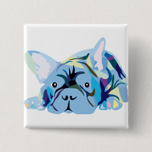 Französische Bulldoggen Button