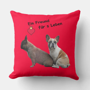 Französische Bulldoggen Dekokissen