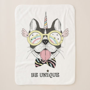 Französische Bulldoggen-Einhorn Sherpadecke