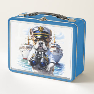 Französische Bulldoggen French Bulldog Travel Metall Brotdose
