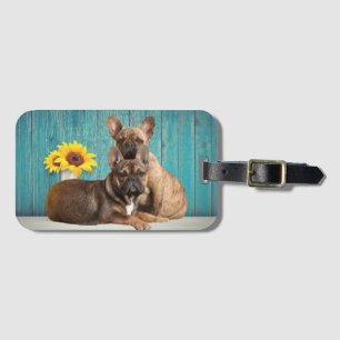 Französische Bulldoggen Friends French Bulldog Gepäckanhänger