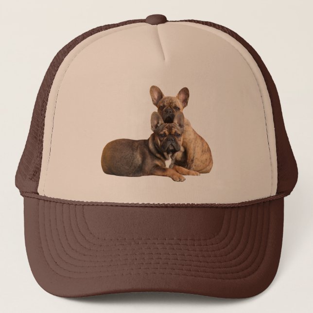 Französische Bulldoggen Friends French Bulldog Truckerkappe (Vorderseite)