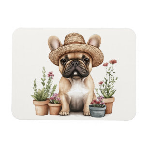 Französische Bulldoggen Gartenmöbel für Blume Magnet