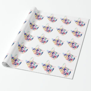 Französische Bulldoggen Geschenkpapier