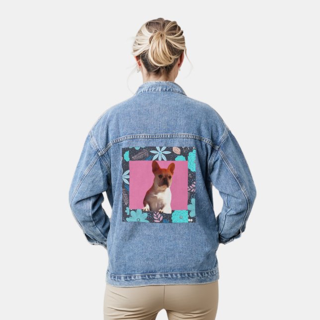 Französische Bulldoggen  Jeansjacke (Modell)