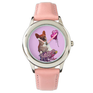 Französische Bulldoggen Kinderuhr Armbanduhr