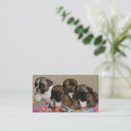 Französische Bulldoggen Kissen French Bulldog Visitenkarte