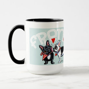 Französische Bulldoggen-Kuss Tasse