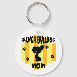 Französische Bulldoggen-Mama-Schlüsselanhänger Schlüsselanhänger