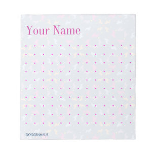 Französische Bulldoggen-Muster Notizblock