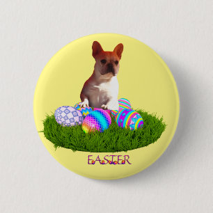 Französische Bulldoggen Ostern French Bulldog Button