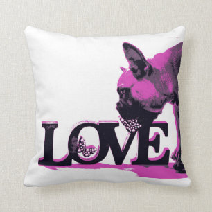 Französische Bulldoggen-Polyester-Wurfs-Kissen 16 Kissen