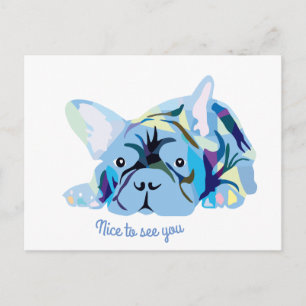 Französische Bulldoggen Postkarte