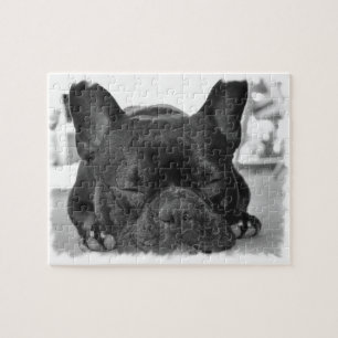 Französische Bulldoggen-Puzzlespiel