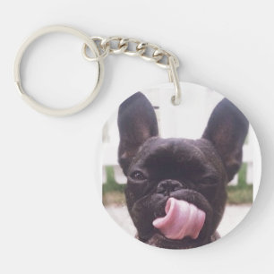 Französische Bulldoggen-Schlüsselanhänger Schlüsselanhänger