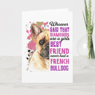 Französische Bulldoggen sind die besten Freundinne Karte