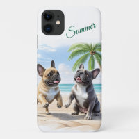 Französische Bulldoggen Strand French Bulldog