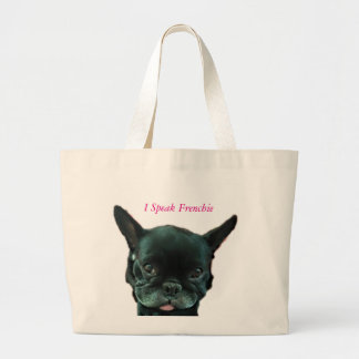 Französische Bulldoggen-Taschen-Tasche Jumbo Stoffbeutel