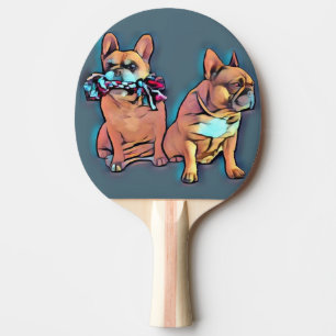 Französische Bulldoggen  Tischtennis Schläger