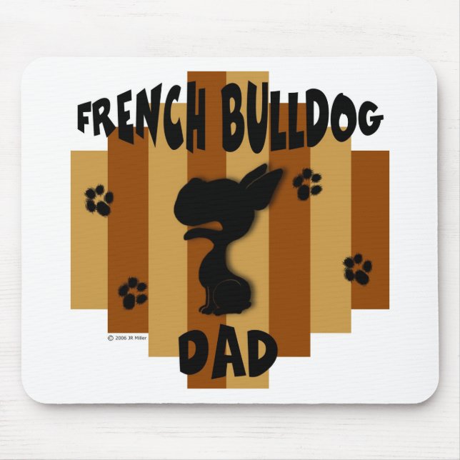 Französische Bulldoggen-Vater Mousepad (Vorne)