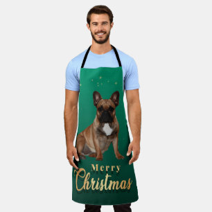 Französische Bulldoggen Weihnachten Feier Schürze