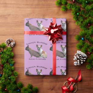 Französische Bulldoggen Weihnachten süss Bulldog Geschenkpapier
