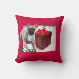 Französische Bulldoggen Weihnachten süss Bulldog Kissen