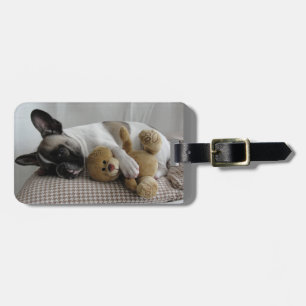 Französische Bulldoggen Welpe French Bulldog Gepäckanhänger