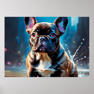 Französische Bulldoggen-Welpe Poster