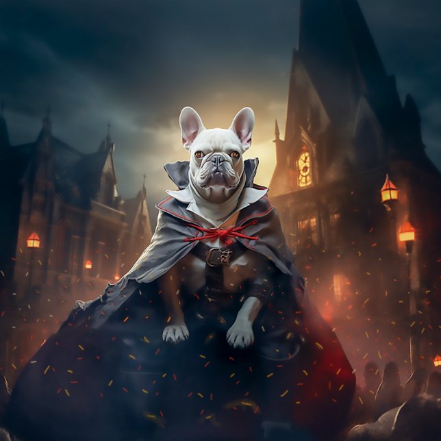 Französische Bulldoggen-Welpen Halloween Poster (Von Creator hochgeladen)