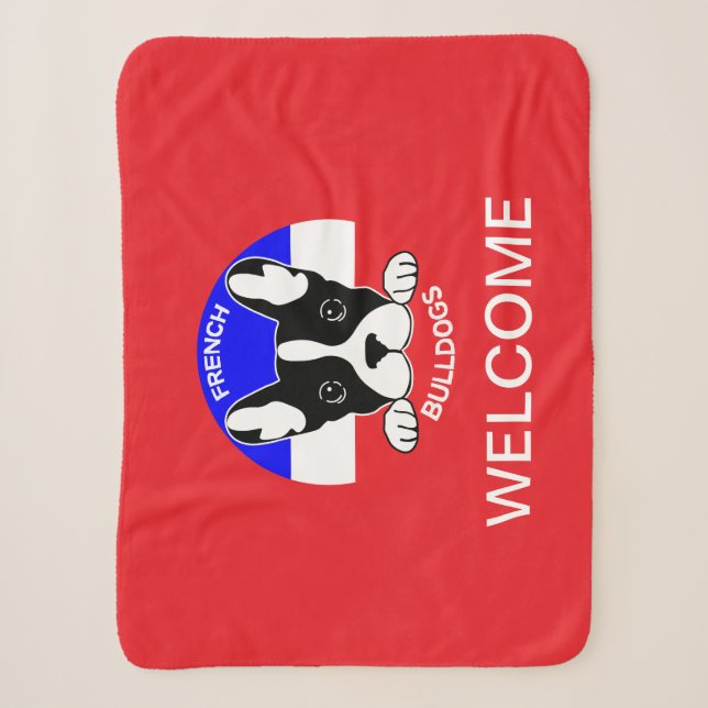 Französische Bulldogs - Fun Little Doggies Sherpadecke (Vorderseite)
