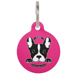 Französische Bulldogs - Hundefreunde. Badehandtuch Haustiermarke
