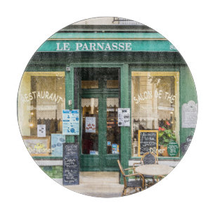 Französische Cafés: Versailles gemütliche Szene. Schneidebrett