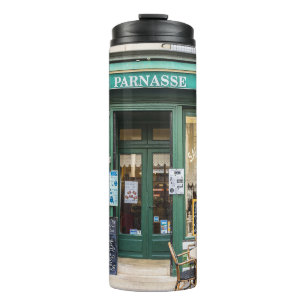 Französische Cafés: Versailles gemütliche Szene. Thermosbecher