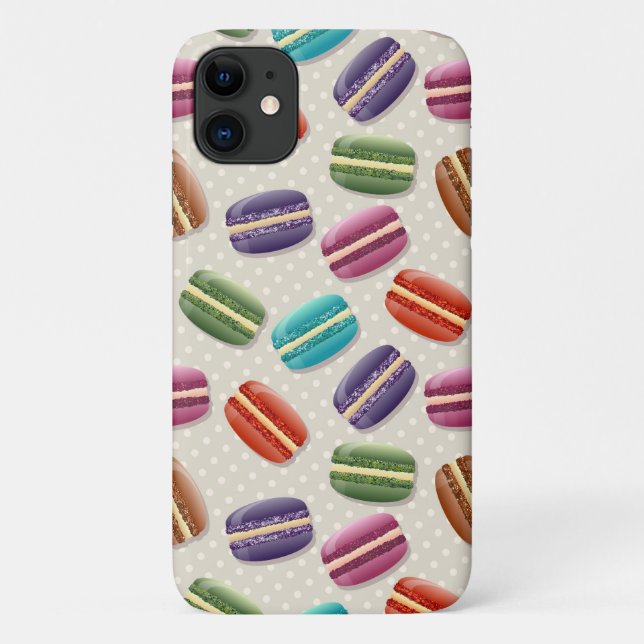 Französische Cookies, Macarons, Macaron Cookies, P Case-Mate iPhone Hülle (Rückseite)