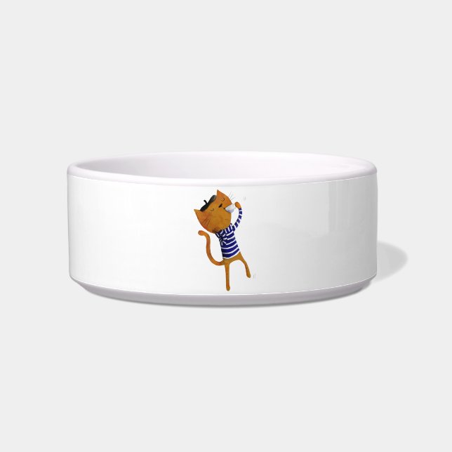 Französische coole Katze Napf (Links)