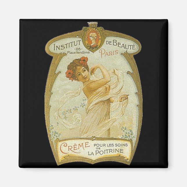 Französische Creme Magnet (Vorne)