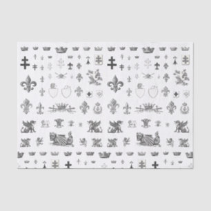 Französische Crown Heraldry-Lilie Seidenpapier