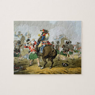 Französische Cuirassiers in der Schlacht von Wate