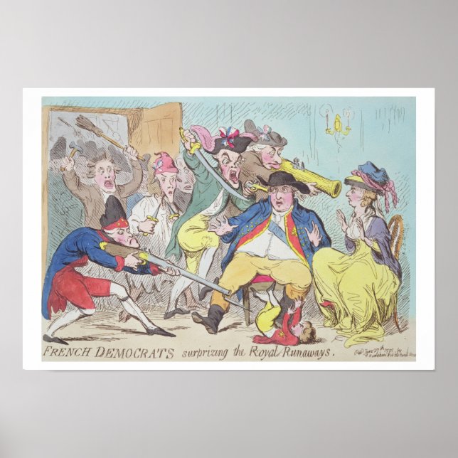 "Französische Demokraten überraschen die Royal Run Poster (Vorne)