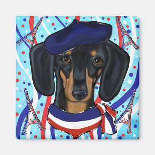 Französische Doxie Magnet